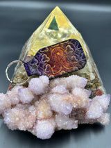 Stamped Leather Keychain - Pretty Lights