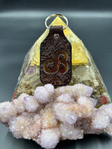 Stamped Leather Keychain - Daily Bread