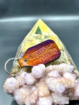 Stamped Leather Keychain - Leftover Salmon