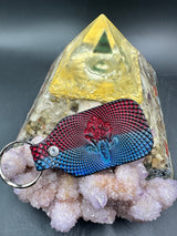 Stamped Leather Keychain - Grateful Cycle Sam