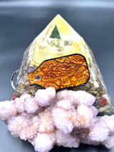 Stamped Leather Keychain - Mushrooms XL Amanita XL