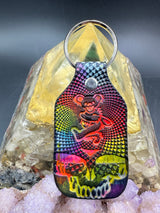 Stamped Leather Keychain - Grateful Bears