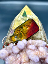 Stamped Leather Keychain - Goose