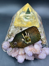 Stamped Leather Keychain - Grateful Jerry Hand