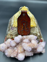 Stamped Leather Keychain - Pretty Lights