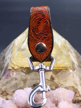 Stamped Leather Accessory Clip - Bolt