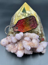 Stamped Leather Keychain - Lettuce Logo