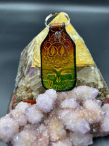 Stamped Leather Keychain - JRAD