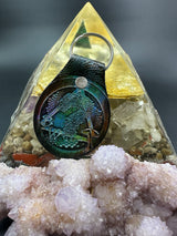 Stamped Leather Keychain - Sobriety