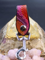 Stamped Leather Accessory Clip - Tentacles