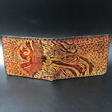 Carved Leather Bifold Wallet