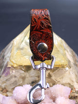 Stamped Leather Accessory  Clip - Mushroom2.0
