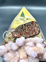 Stamped Leather Keychain - Goose