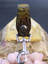 Stamped Leather Accessory  Clip - Mushroom2.0