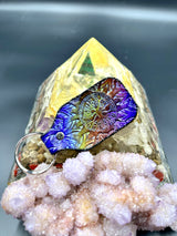 Stamped Leather Keychain - Railroad Earth