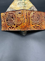 Stamped Leather Bifold Wallet - Grateful Lost Sailor