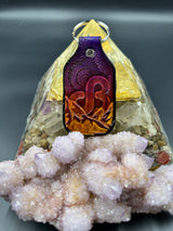 Stamped Leather Keychain - Daily Bread