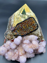 Stamped Leather Keychain - JRAD