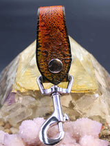 Stamped Leather Accessory Clip - Nature