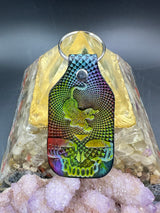 Stamped Leather Keychain - Grateful Jerry Tiger