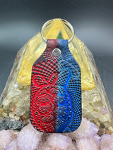 Stamped Leather Keychain - Grateful Terrapins XL