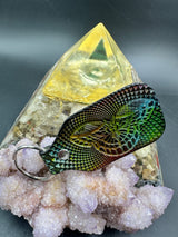 Stamped Leather Keychain - Grateful Butterfly Stealie