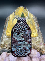 Stamped Leather Keychain - Grateful Jerry Tiger