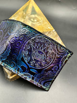 Stamped Leather Bifold Wallet - Ween