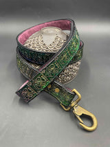 Stamped Leather Lined Dog Leash