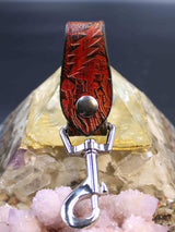 Stamped Leather Accessory Clip - Bolt