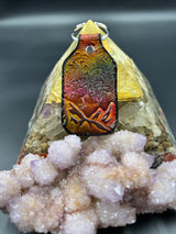 Stamped Leather Keychain - Widespread  Panic Note Eater