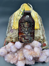 Stamped Leather Keychain -DDD