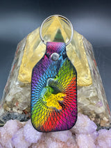 Stamped Leather Keychain - Grateful Jerry Tiger