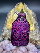 Stamped Leather Keychain - Tipper 2.0 Un-spunion