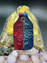 Stamped Leather Keychain - Grateful Cycle Sam