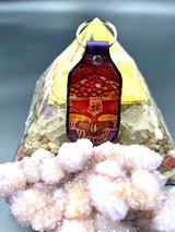 Stamped Leather Keychain - Mushrooms XL Amanita XL