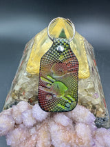 Stamped Leather Keychain - Grateful Jerry Hand