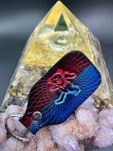 Stamped Leather Keychain - Grateful Bears