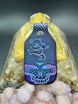 Stamped Leather Keychain - Grateful Bears