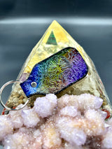 Stamped Leather Keychain - Railroad Earth