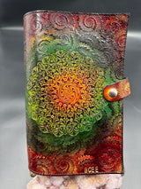 Stamped Leather Journal - Geometric Mandala