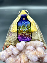 Stamped Leather Keychain - Goose