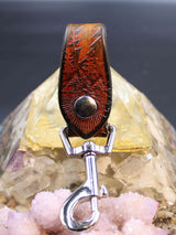 Stamped Leather Accessory Clip - Grateful Bolt