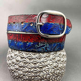 Stamped Leather Belt - Grateful Marching Bears