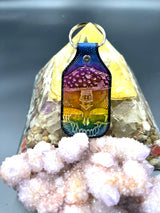 Stamped Leather Keychain - Mushrooms XL Amanita XL