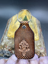 Stamped Leather Keychain - Grateful Cycle Sam