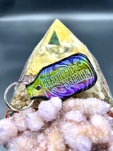 Stamped Leather Keychain - Leftover Salmon