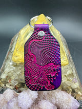 Stamped Leather Keychain - Grateful Jerry Tiger XL