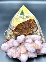 Stamped Leather Keychain - Railroad Earth