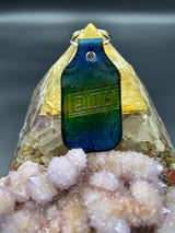 Stamped Leather Keychain - Lettuce Logo